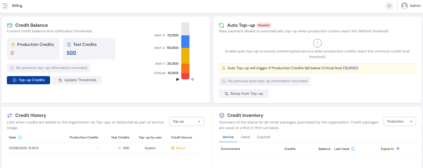 Billing Summary