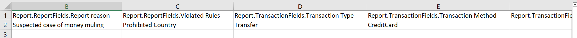 CSV Report Export Example