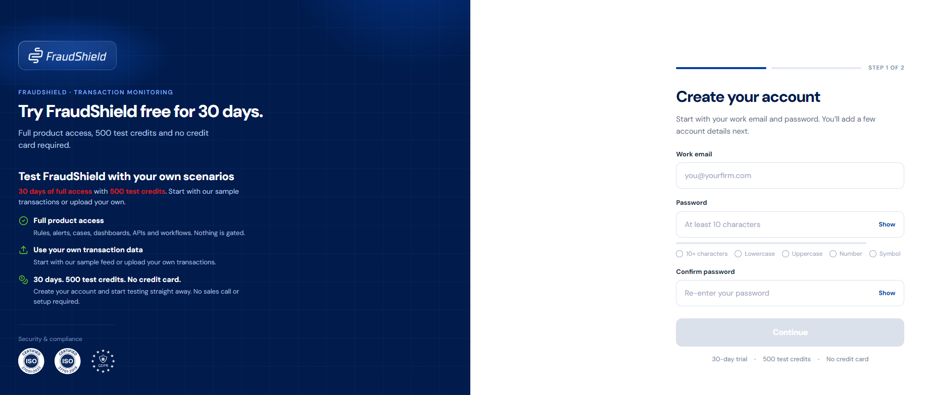 Account Signup