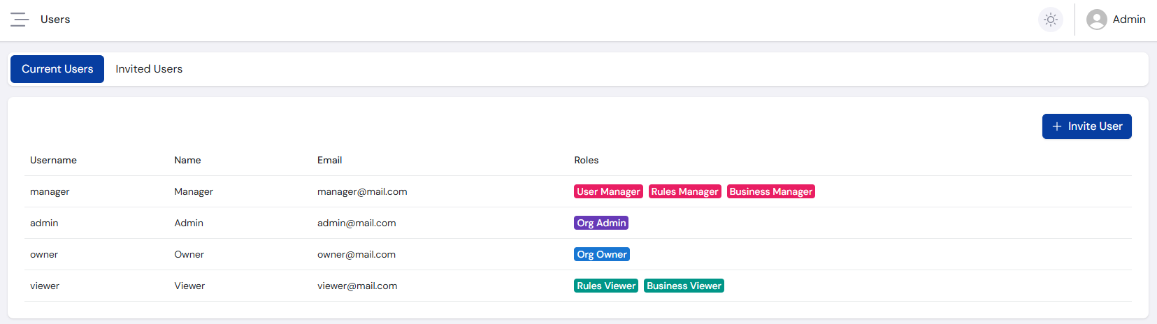 User List