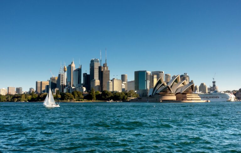view of Sydney from a boat