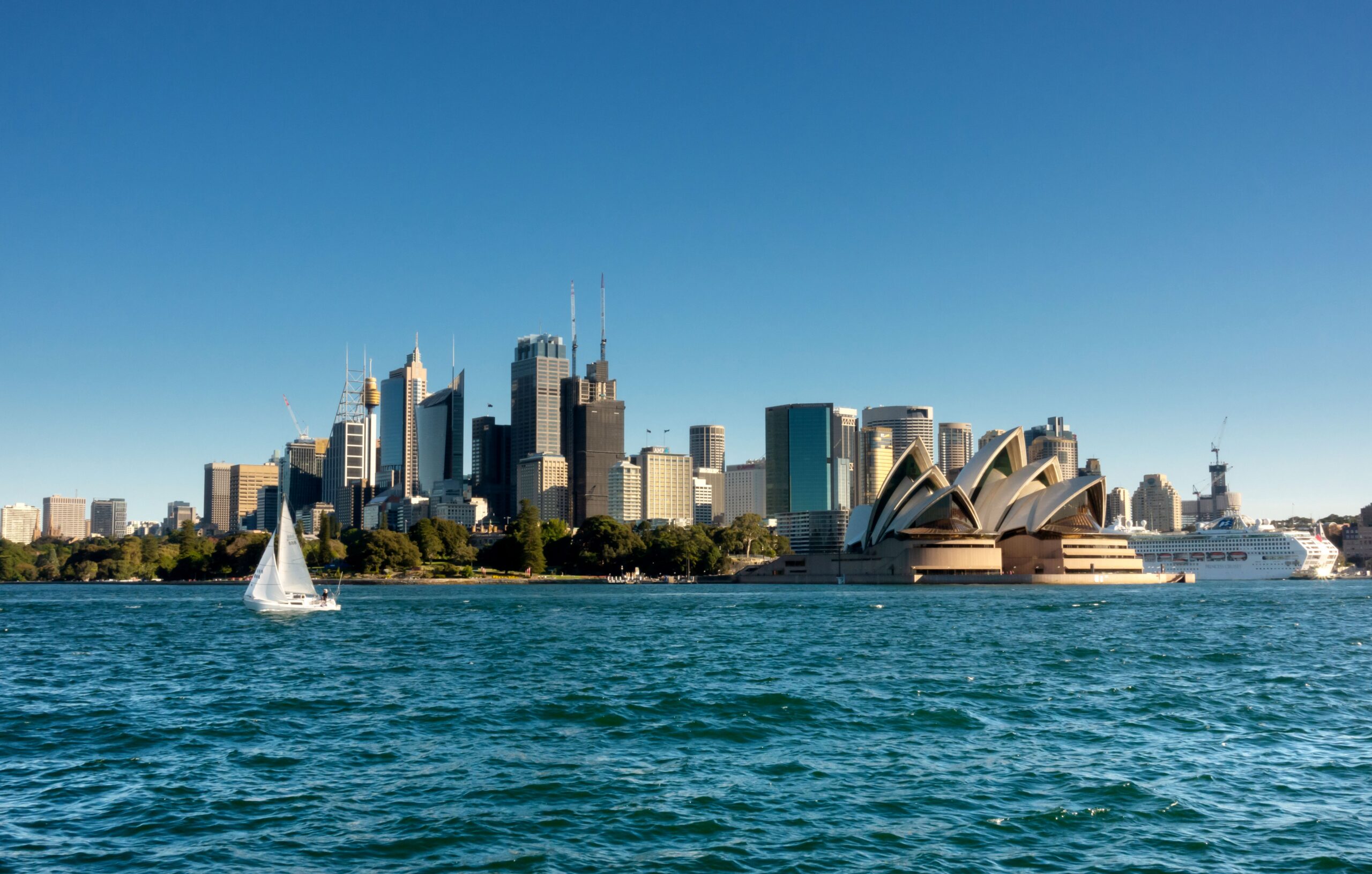 view of Sydney from a boat