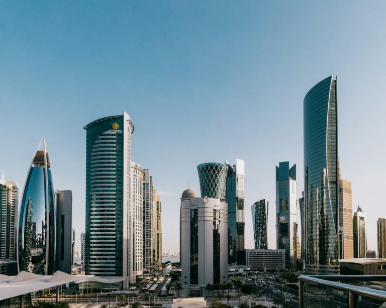 Doha West Bay skyline representing the regulatory environment for QCB AML compliance in Qatar