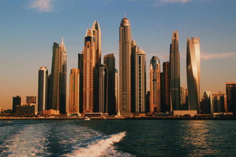 Dubai Marina property towers representing high-risk real estate transactions under UAE DNFBP AML rules
