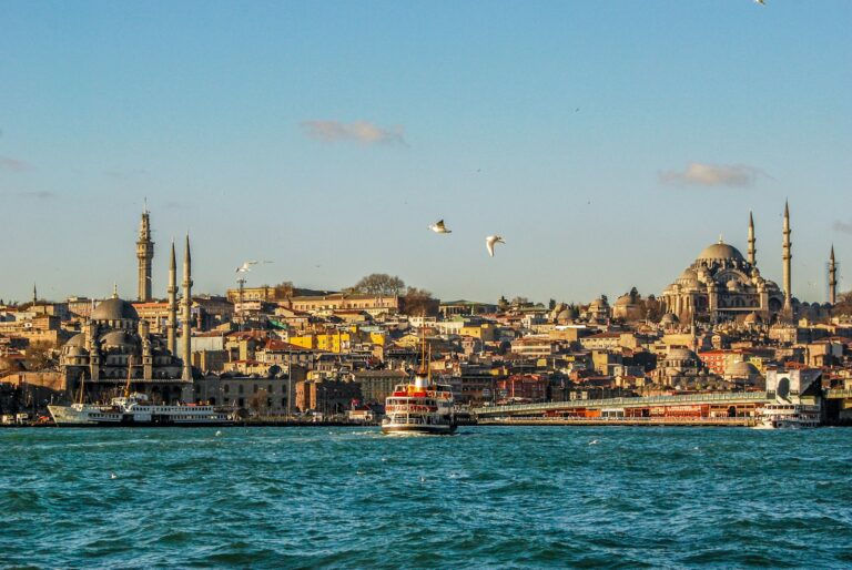 Istanbul skyline with mosques and Bosphorus waterfront representing Turkey-UAE cross-border financial flows and compliance considerations